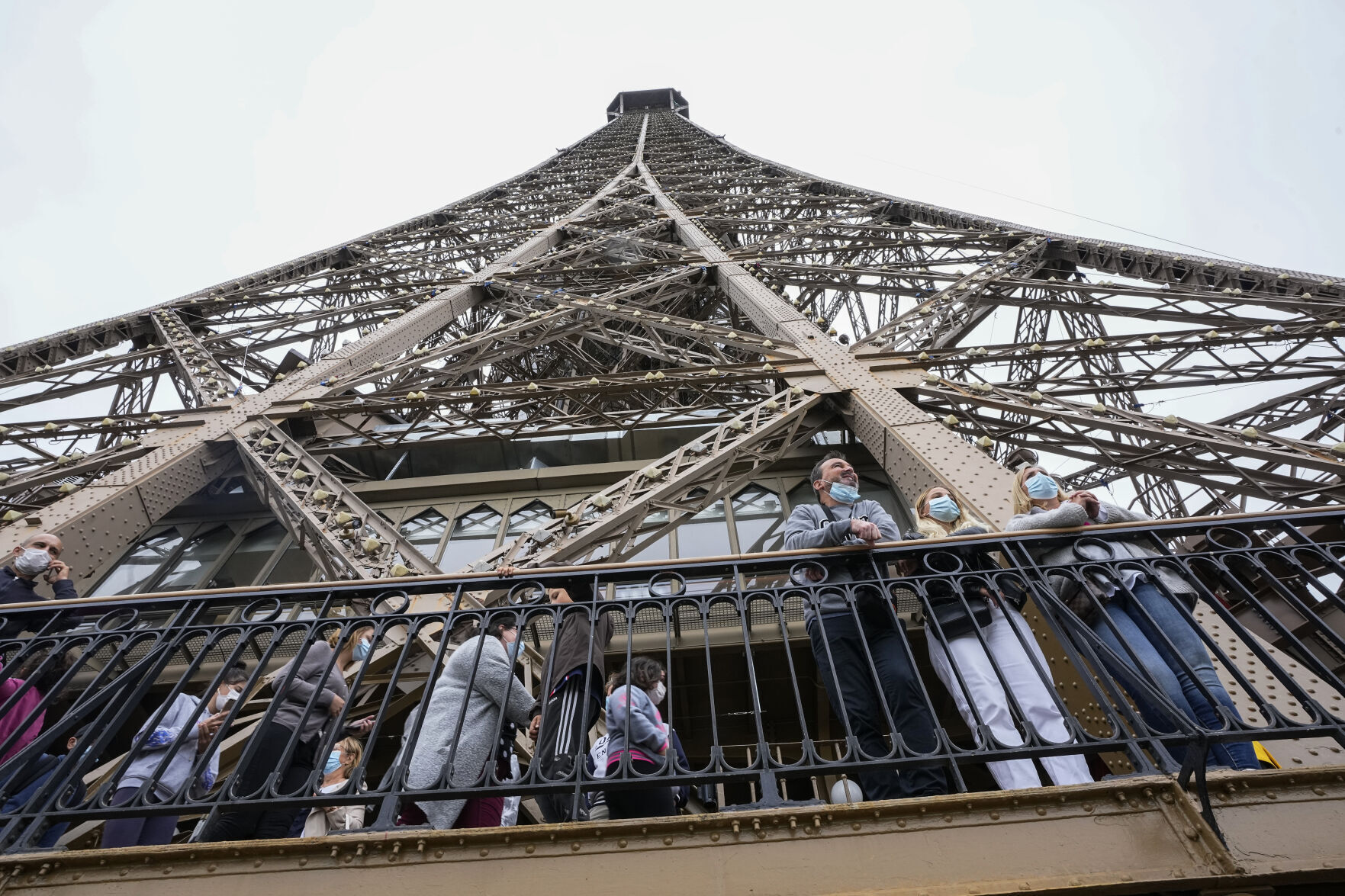 APTOPIX Virus Outbreak France Eiffel Tower